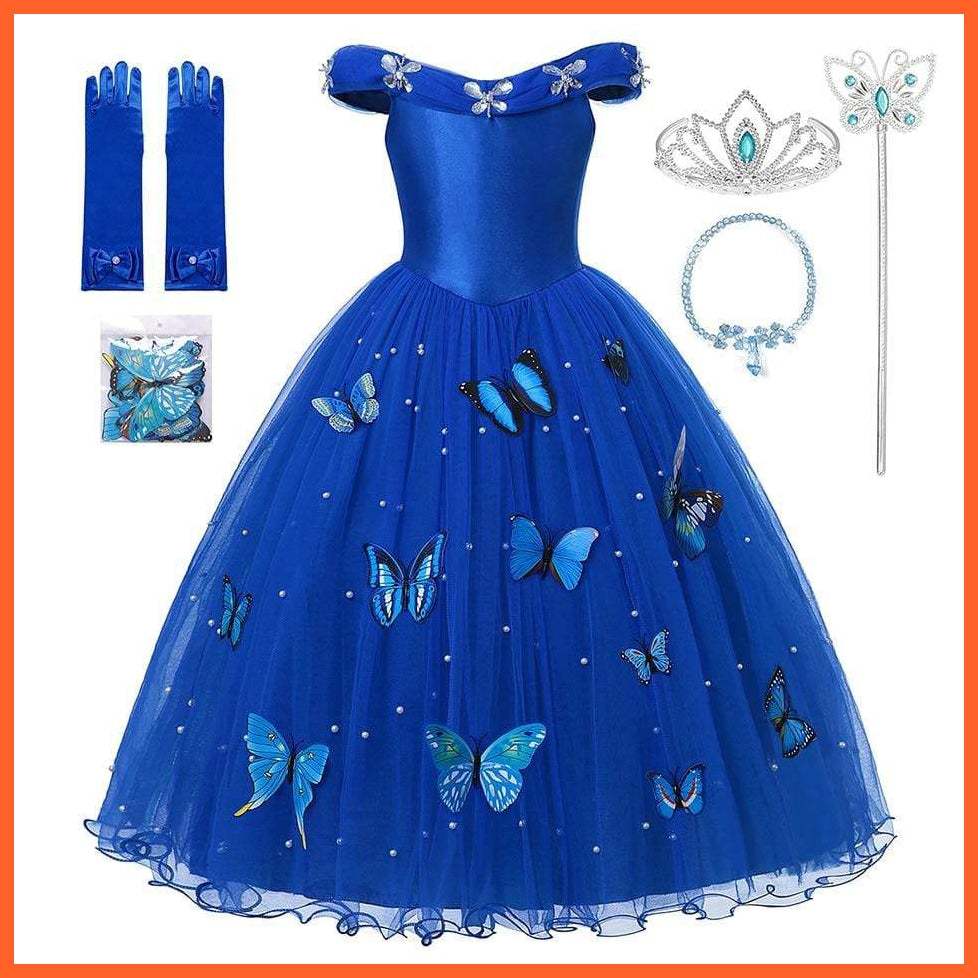 Princess Cinderella Style Blue Cosplay For Theme Party | whatagift.com.au.