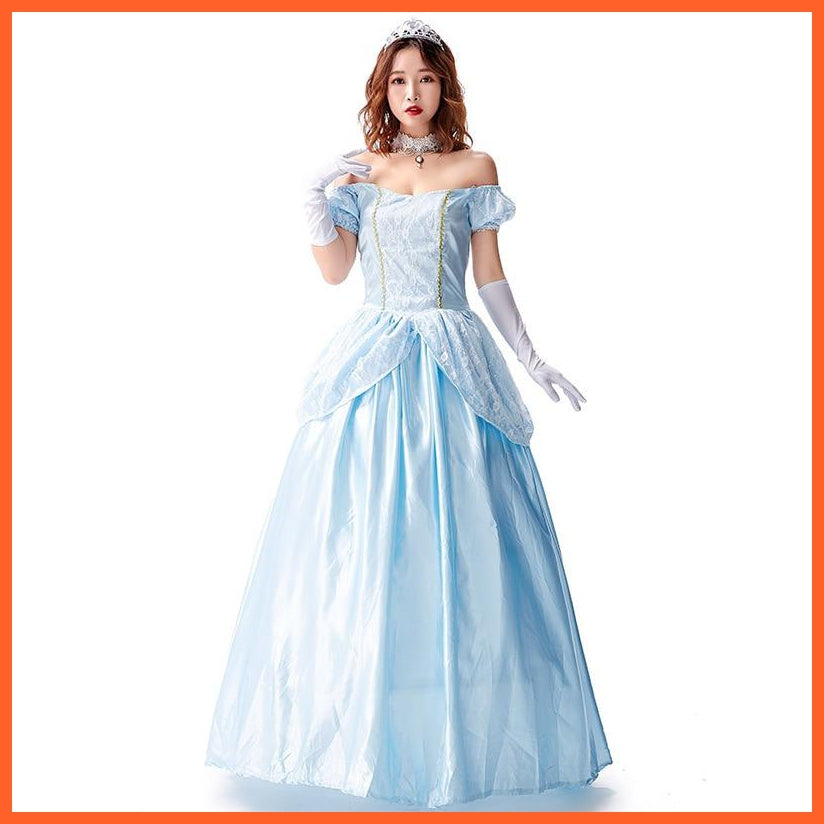 Princess Snow White | Airier | Anna Elsa | Jasmine | Aurora | Cinderella Style Adult Cosplay For Theme Party | whatagift.com.au.