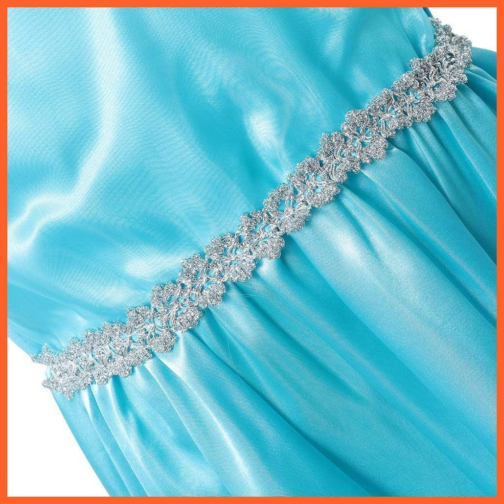 Snow Queen Princess Elsa Anna Style Blue Cosplay For Theme Party | whatagift.com.au.