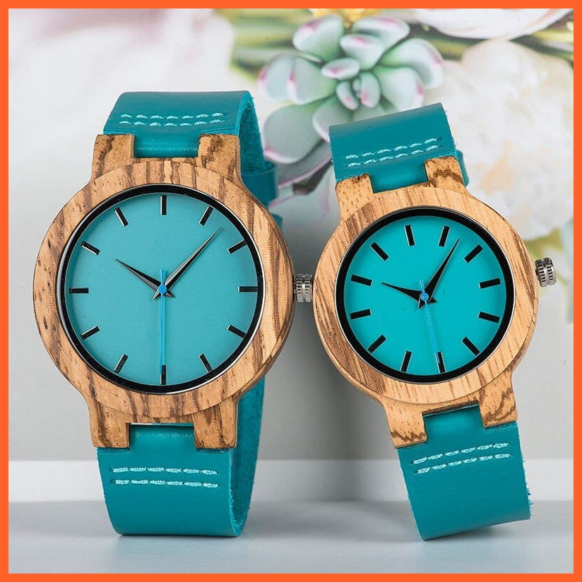 whatagift.com.au Couple Wristwatch In Wooden Gift Box