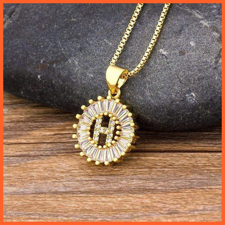 Charming Gold/Silver Plated Letter Pendants & Necklace | whatagift.com.au.