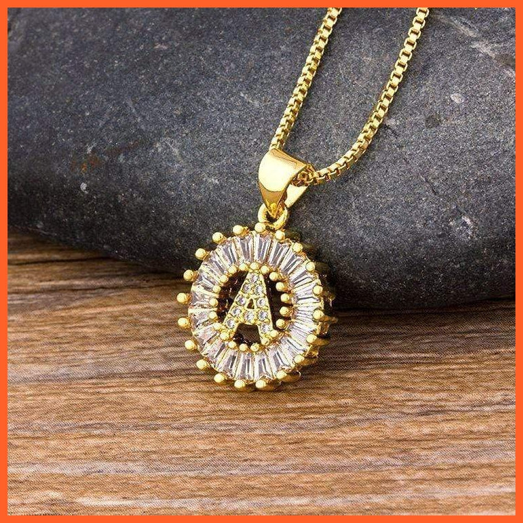 Charming Gold/Silver Plated Letter Pendants & Necklace | whatagift.com.au.
