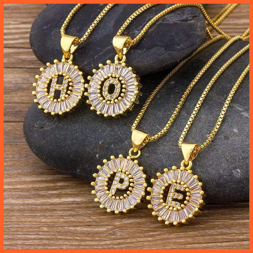 Charming Gold/Silver Plated Letter Pendants & Necklace | whatagift.com.au.