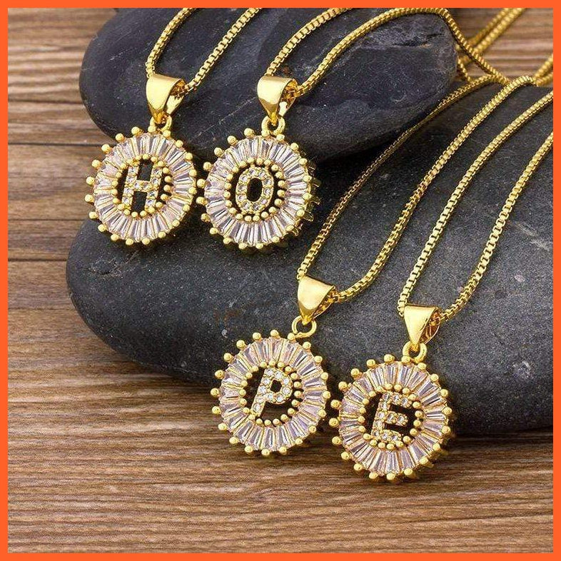 Charming Gold/Silver Plated Letter Pendants & Necklace | whatagift.com.au.