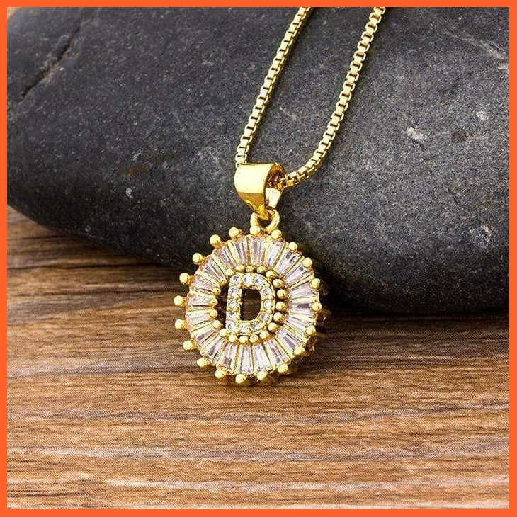 Charming Gold/Silver Plated Letter Pendants & Necklace | whatagift.com.au.