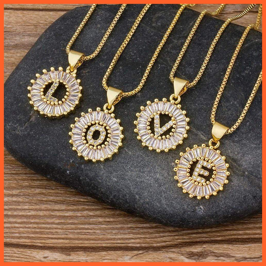 Charming Gold/Silver Plated Letter Pendants & Necklace | whatagift.com.au.