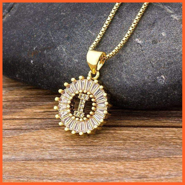 Charming Gold/Silver Plated Letter Pendants & Necklace | whatagift.com.au.