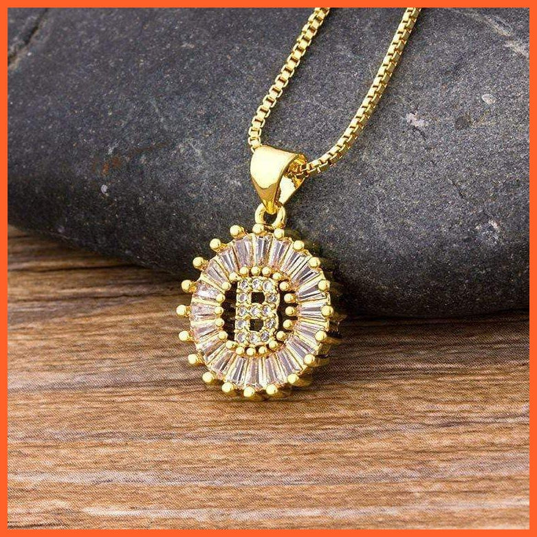 Charming Gold/Silver Plated Letter Pendants & Necklace | whatagift.com.au.
