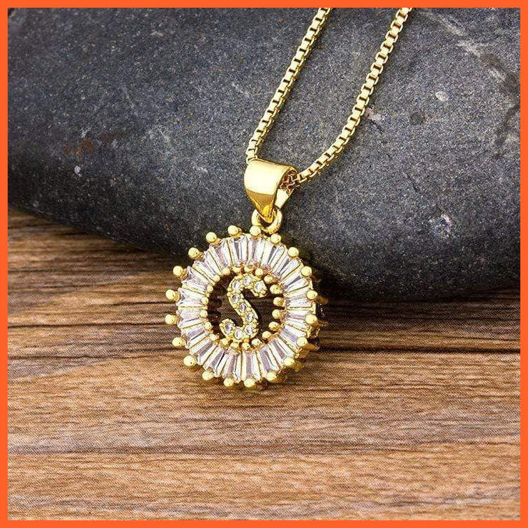 Charming Gold/Silver Plated Letter Pendants & Necklace | whatagift.com.au.