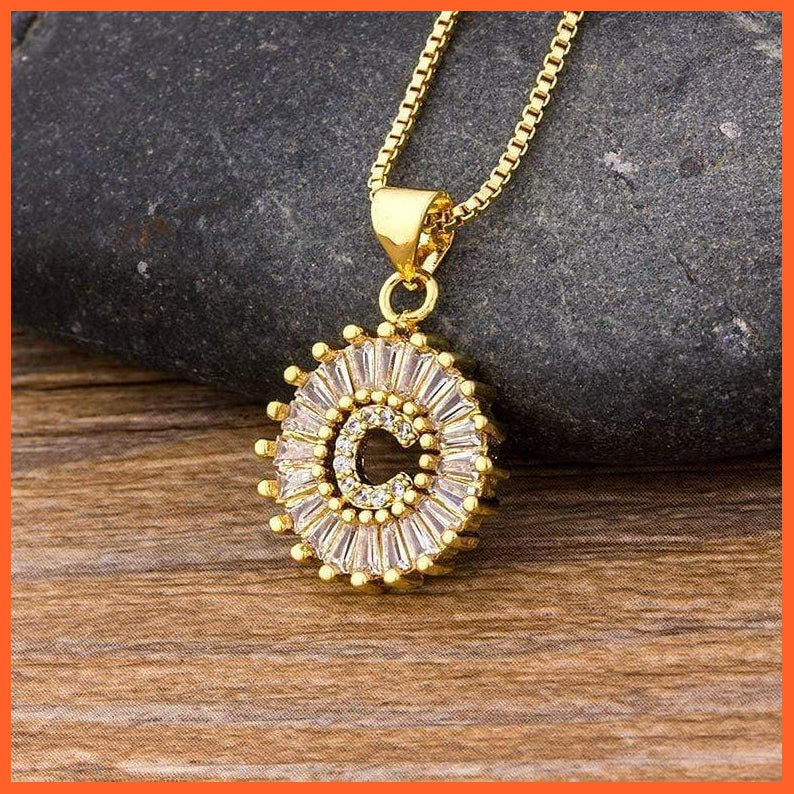 Charming Gold/Silver Plated Letter Pendants & Necklace | whatagift.com.au.
