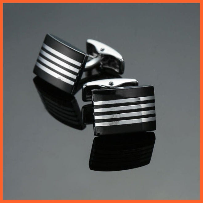 Fashion Men'S Cufflinks Stainless Steel Business Cufflinks For Gentlemen | Steel Stamping Cuff Links Hand Engraving Men'S Jewellery | whatagift.com.au.