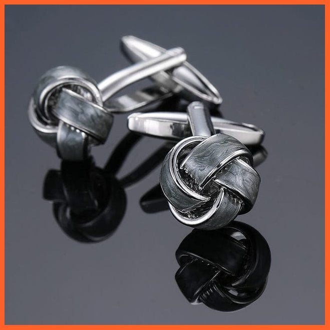whatagift.com.au Cufflinks 10 Luxury 18 style stainless steel fashion knot design mens suit accessories