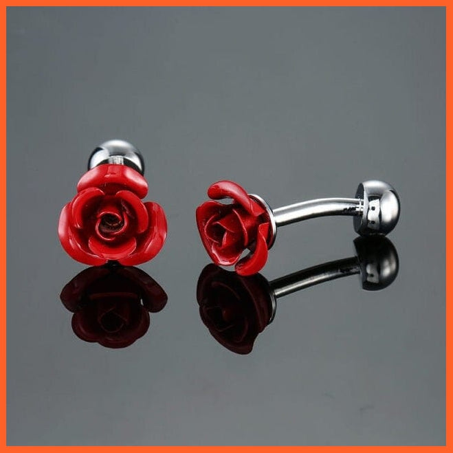 Novelty Cuff Button 18 Styles Style Cufflinks | Novelty  Rose Heart Glasses Design Gift For Men Cuff Links | whatagift.com.au.
