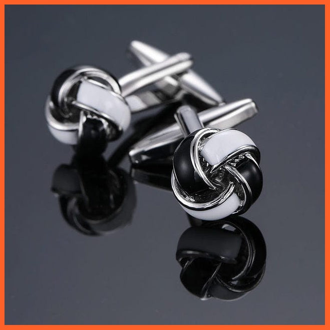 whatagift.com.au Cufflinks 11 Luxury 18 style stainless steel fashion knot design mens suit accessories