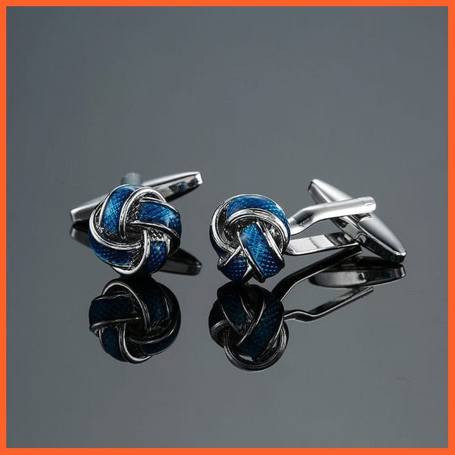whatagift.com.au Cufflinks 12 Luxury 18 style stainless steel fashion knot design mens suit accessories