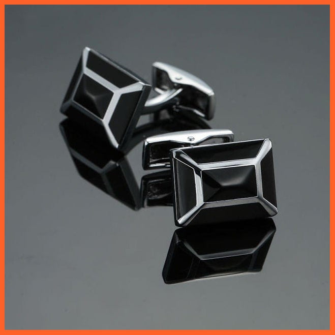 Fashion Men'S Cufflinks Stainless Steel Business Cufflinks For Gentlemen | Steel Stamping Cuff Links Hand Engraving Men'S Jewellery | whatagift.com.au.