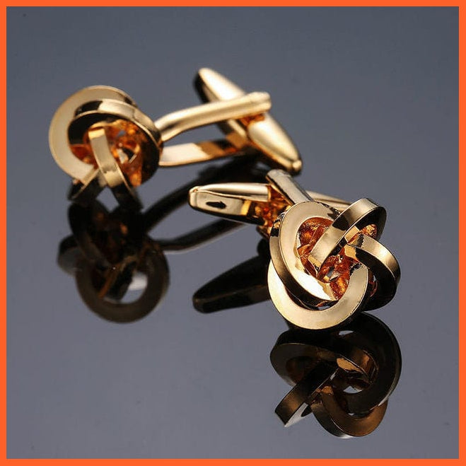 whatagift.com.au Cufflinks 13 Luxury 18 style stainless steel fashion knot design mens suit accessories