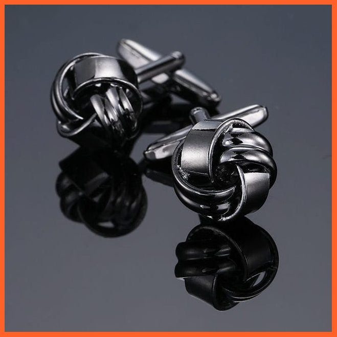 whatagift.com.au Cufflinks 15 Luxury 18 style stainless steel fashion knot design mens suit accessories