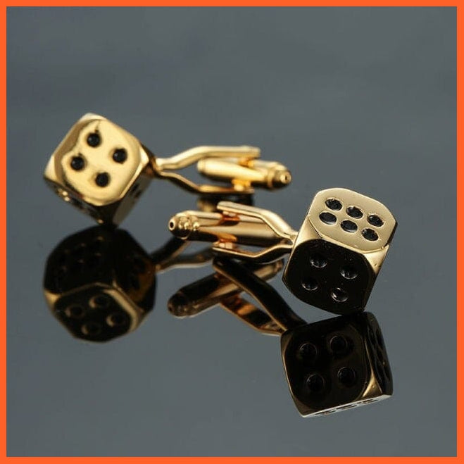 18 Style Mix Hotsale Cufflinks Simple Stainless Steel | Christmas Beard Dice Racket Pen Cuff Links For Mans Wedding Business Gift | whatagift.com.au.