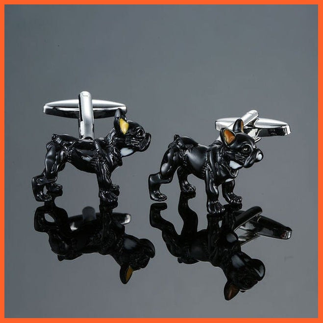 Fashion Mens New Arrival Animal Cufflinks Novelty Black Dog Fish Deer Tortoise Design Gift For Men | whatagift.com.au.