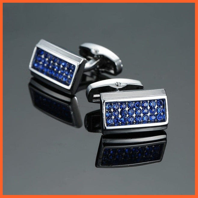 High Quality Crown Crystal Gold Silver Cufflinks For Shirt | Classic Designs Cufflink Set | Best Gift For Men | whatagift.com.au.