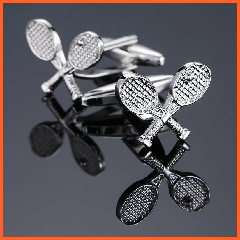 18 Style Mix Hotsale Cufflinks Simple Stainless Steel | Christmas Beard Dice Racket Pen Cuff Links For Mans Wedding Business Gift | whatagift.com.au.