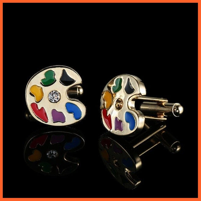 Quality Gold Color Cufflinks | Retro Pattern Poker Bird Knot Fish Bullet French Shirt Cuffs Suit Accessories Wedding Jewellery | whatagift.com.au.