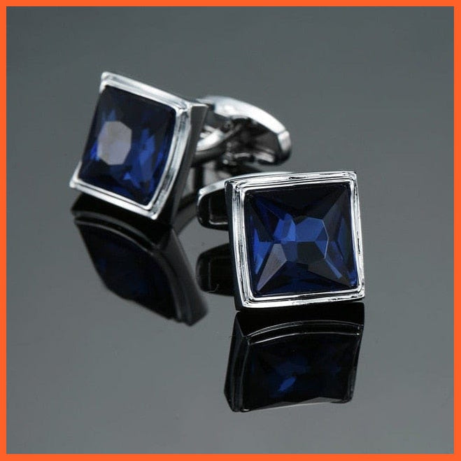 High Quality Crown Crystal Gold Silver Cufflinks For Shirt | Classic Designs Cufflink Set | Best Gift For Men | whatagift.com.au.