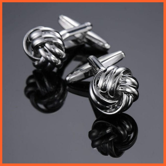 whatagift.com.au Cufflinks 2 Luxury 18 style stainless steel fashion knot design mens suit accessories