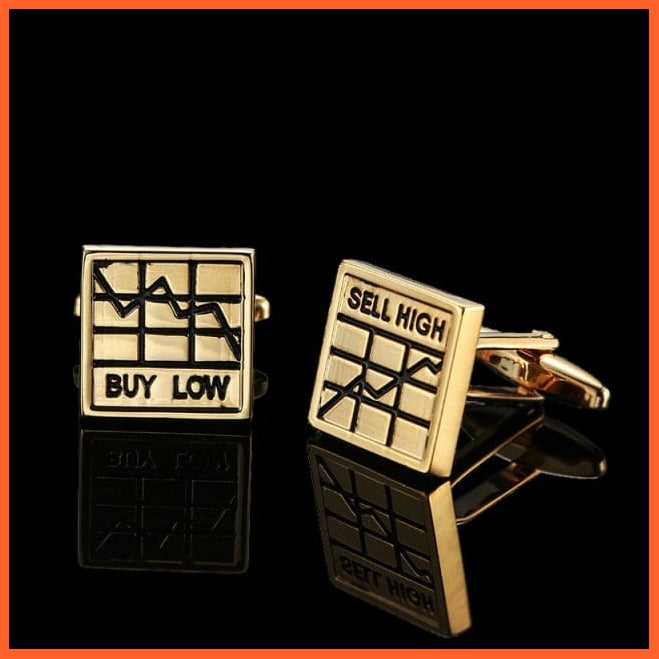 Quality Gold Color Cufflinks | Retro Pattern Poker Bird Knot Fish Bullet French Shirt Cuffs Suit Accessories Wedding Jewellery | whatagift.com.au.