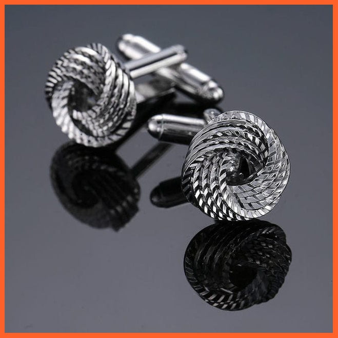 whatagift.com.au Cufflinks 3 Luxury 18 style stainless steel fashion knot design mens suit accessories