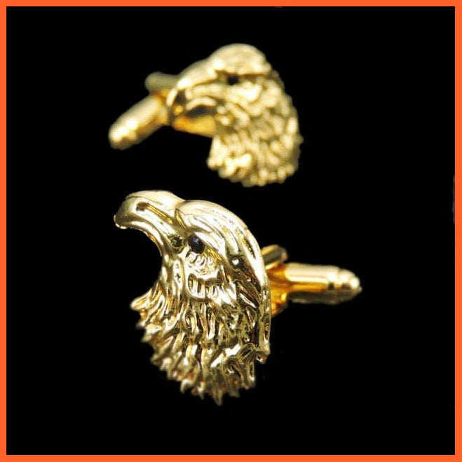 Quality Gold Color Cufflinks | Retro Pattern Poker Bird Knot Fish Bullet French Shirt Cuffs Suit Accessories Wedding Jewellery | whatagift.com.au.