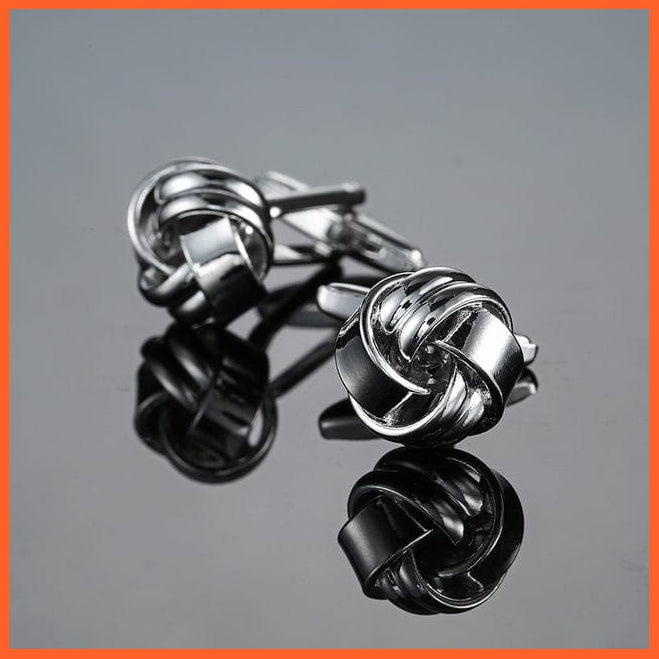 whatagift.com.au Cufflinks 6 Luxury 18 style stainless steel fashion knot design mens suit accessories