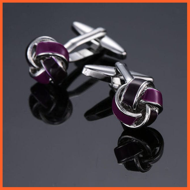 whatagift.com.au Cufflinks 8 Luxury 18 style stainless steel fashion knot design mens suit accessories
