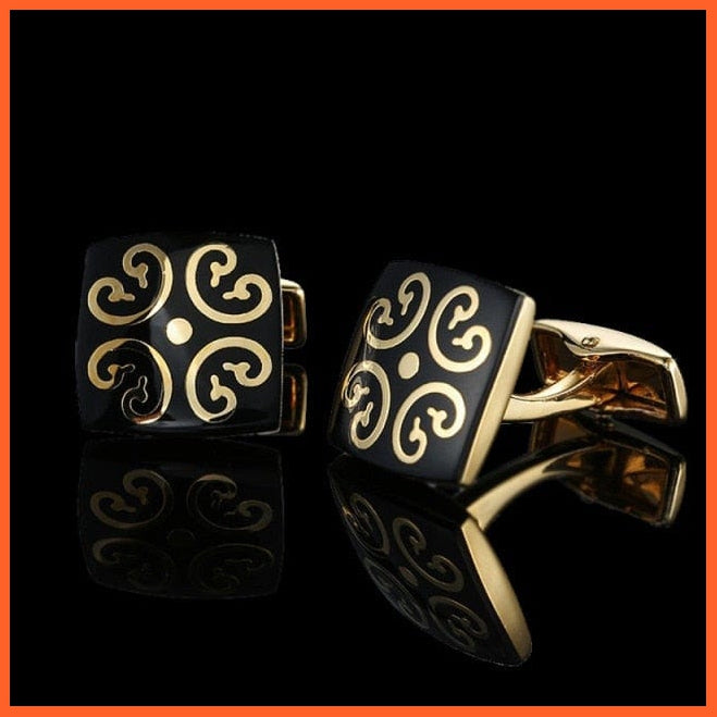 Quality Gold Color Cufflinks | Retro Pattern Poker Bird Knot Fish Bullet French Shirt Cuffs Suit Accessories Wedding Jewellery | whatagift.com.au.