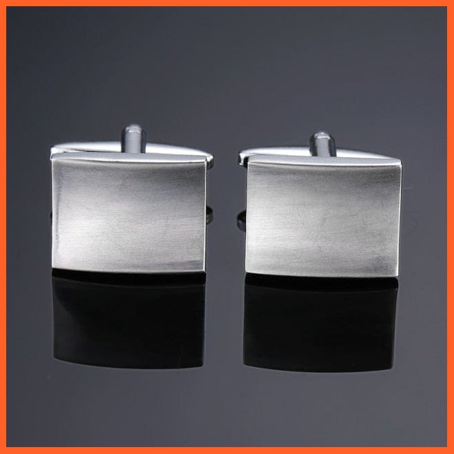 High Quality Hand Polished French Cufflinks | Laser Metal Golden Silvery Black Button Men'S Cufflinks | whatagift.com.au.