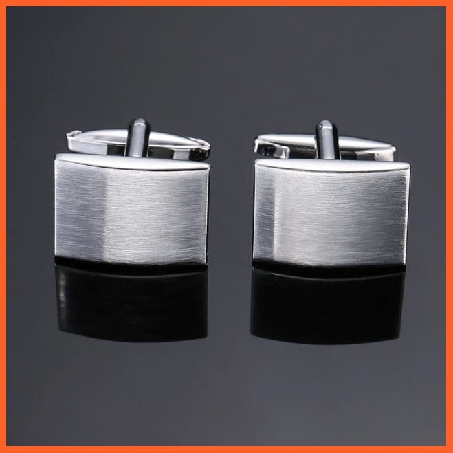 High Quality Hand Polished French Cufflinks | Laser Metal Golden Silvery Black Button Men'S Cufflinks | whatagift.com.au.