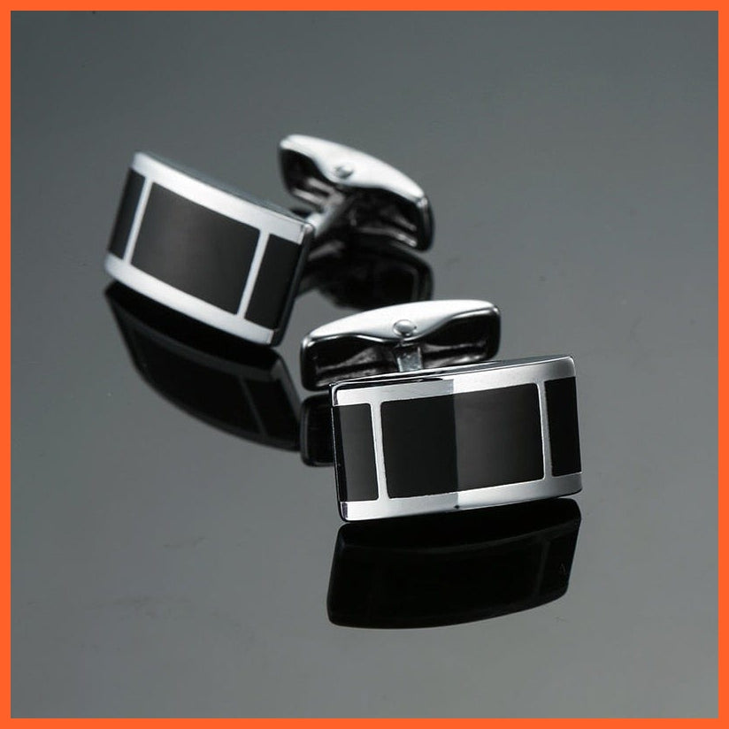 Fashion Men'S Cufflinks Stainless Steel Business Cufflinks For Gentlemen | Steel Stamping Cuff Links Hand Engraving Men'S Jewellery | whatagift.com.au.