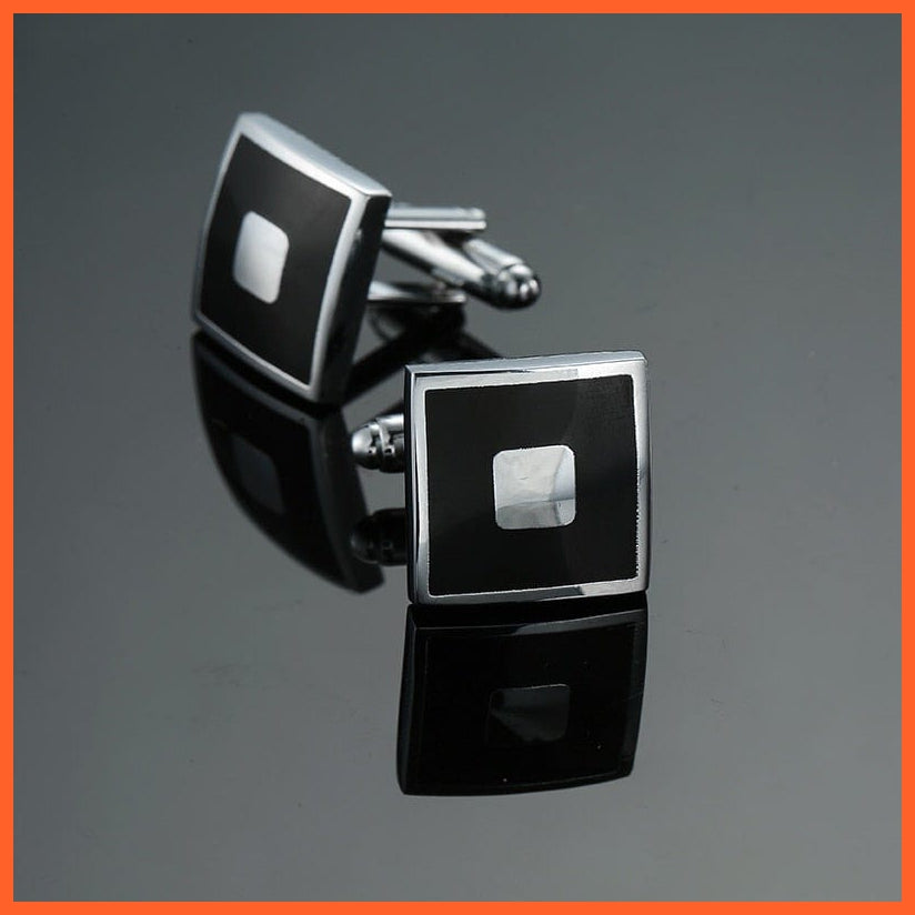 Fashion Men'S Cufflinks Stainless Steel Business Cufflinks For Gentlemen | Steel Stamping Cuff Links Hand Engraving Men'S Jewellery | whatagift.com.au.