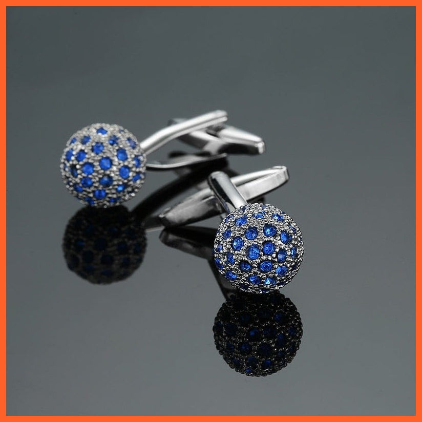 High Quality Crown Crystal Gold Silver Cufflinks For Shirt | Classic Designs Cufflink Set | Best Gift For Men | whatagift.com.au.