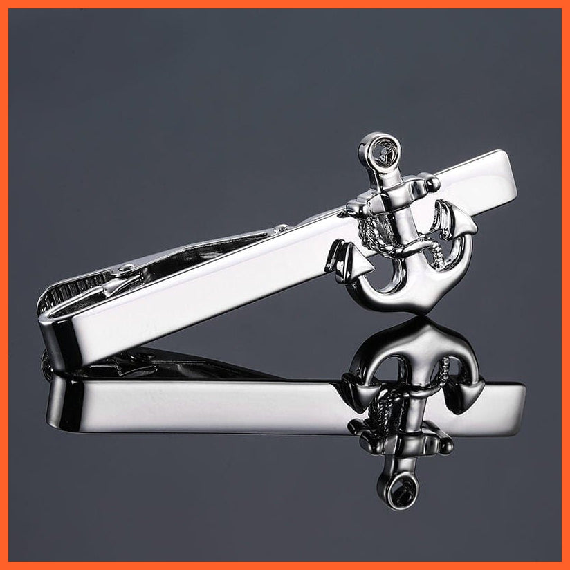 Men Novel Tie Clip Necktie Feather Archor Mustache Tie Clip | High-Quality Bar Clasp Cufflinks For Men | whatagift.com.au.