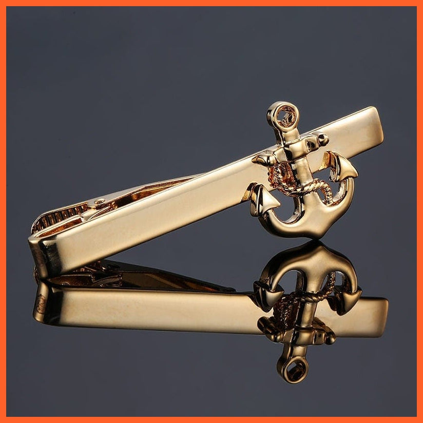 Men Novel Tie Clip Necktie Feather Archor Mustache Tie Clip | High-Quality Bar Clasp Cufflinks For Men | whatagift.com.au.