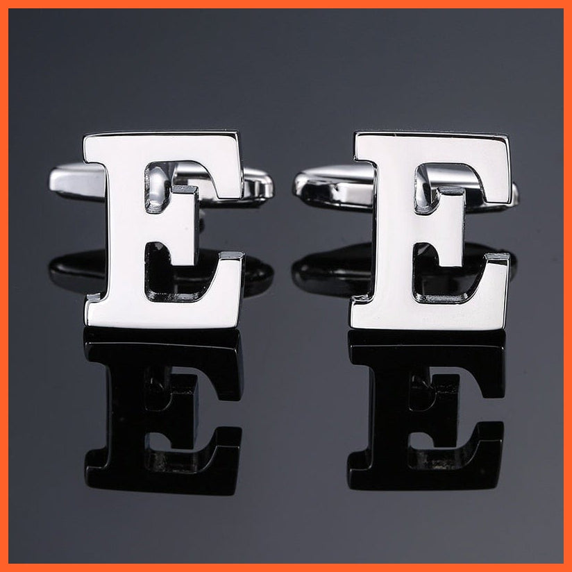 Men'S Shirt Cufflinks High Quality A-Z 26 Letter | French Cuff Links Hand Engraving  Jewellery | whatagift.com.au.