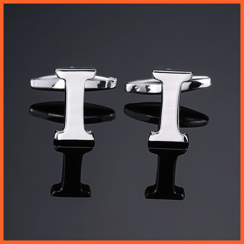 Men'S Shirt Cufflinks High Quality A-Z 26 Letter | French Cuff Links Hand Engraving  Jewellery | whatagift.com.au.