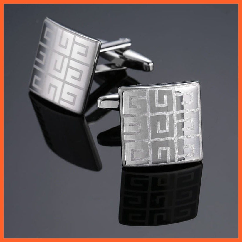 New Arrival Shirt Cufflinks | Men'S Steel Laser Engraving Cuff Links | whatagift.com.au.