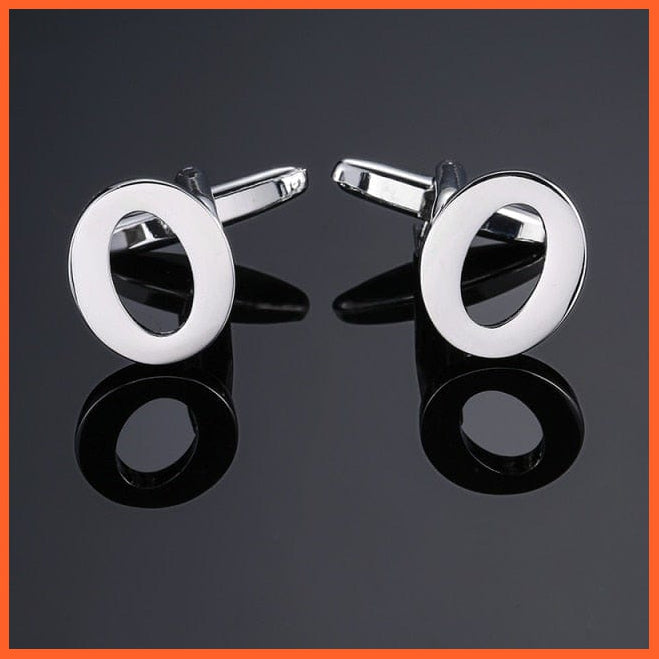 Men'S Shirt Cufflinks High Quality A-Z 26 Letter | French Cuff Links Hand Engraving  Jewellery | whatagift.com.au.