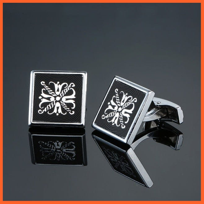 Men'S Shirt Cufflinks High Quality A-Z 26 Letter | French Cuff Links Hand Engraving  Jewellery | whatagift.com.au.