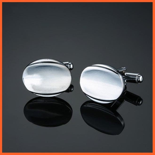 High Quality Hand Polished French Cufflinks | Laser Metal Golden Silvery Black Button Men'S Cufflinks | whatagift.com.au.