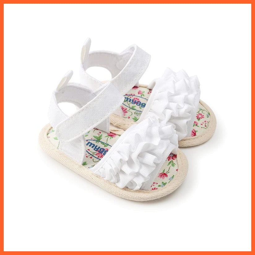 whatagift.com.au Cute Floral Cotton Cloth Shoes | Soft Sole Infant Baby Shoes