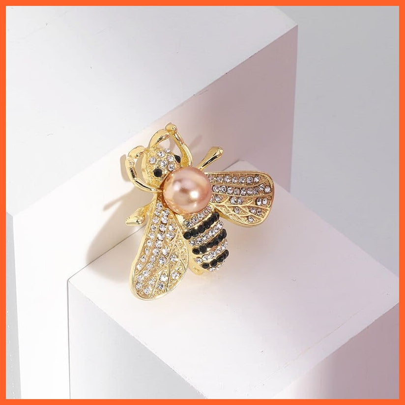 whatagift.uk Cute Pearl Bee Brooches